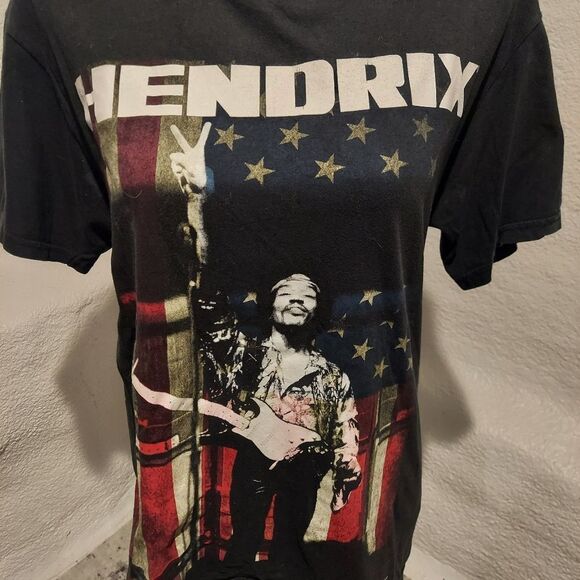 𝅺jimi Hendrix tee black mens size medium - Picture 3 of 6